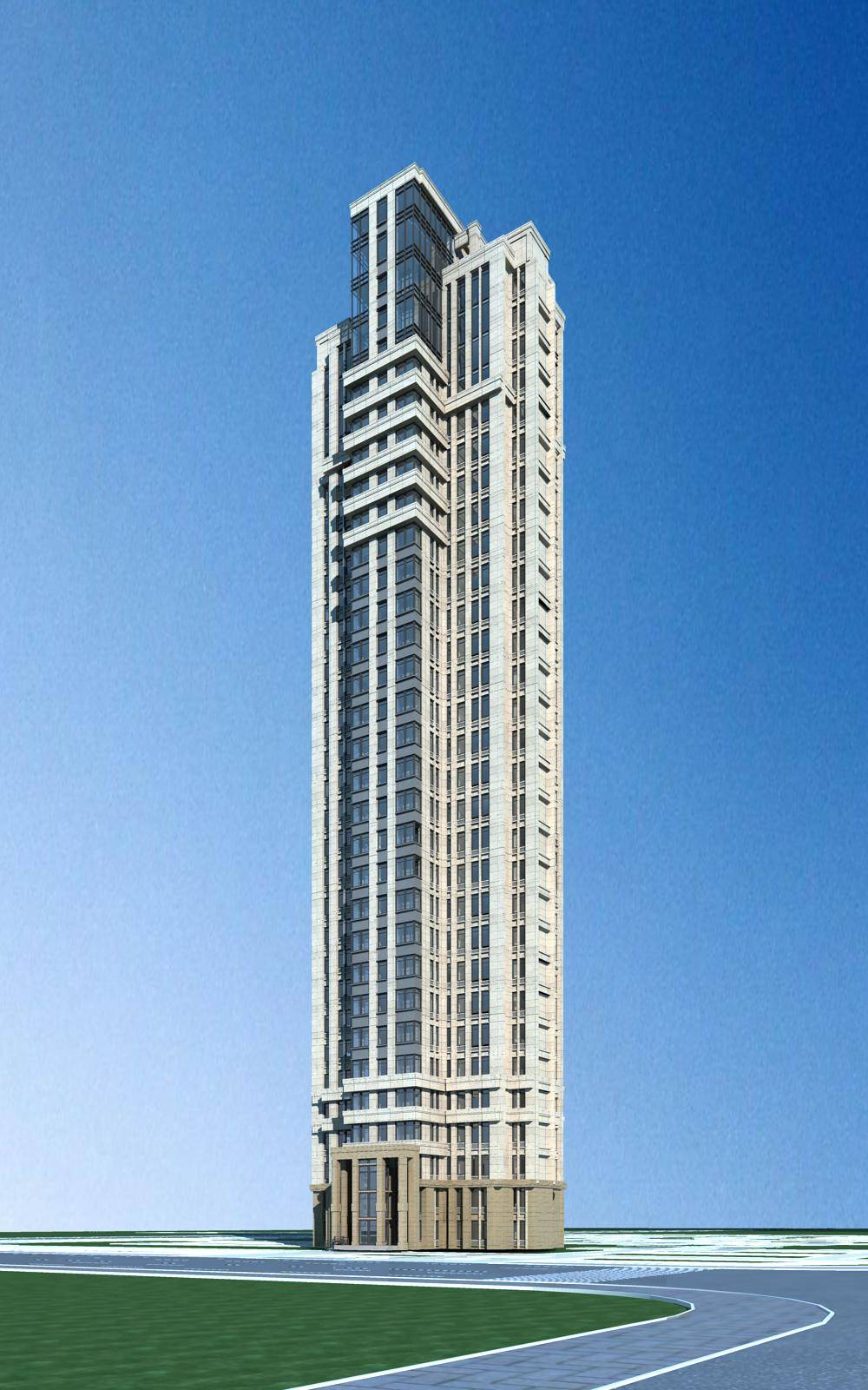 简欧风格高层住宅楼