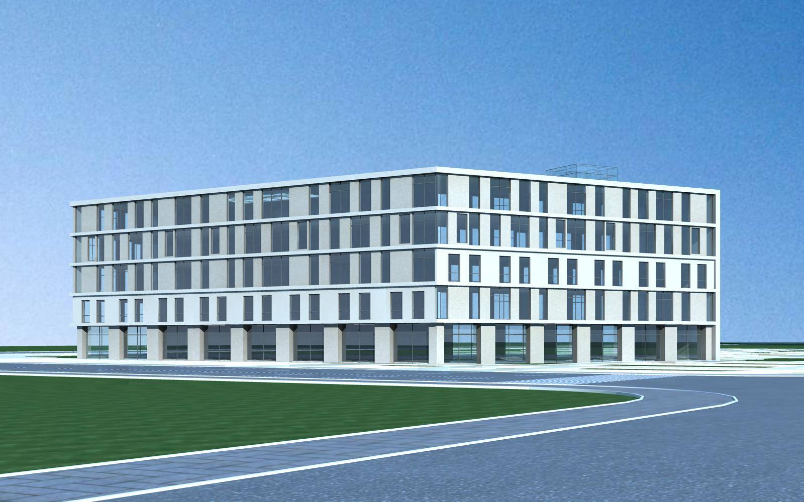 现代多层商业楼