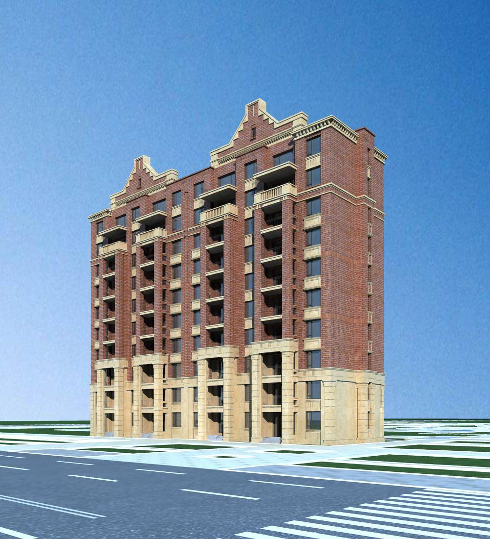 欧式小高层住宅楼
