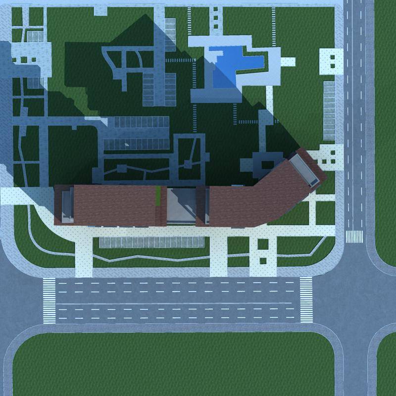 现代小高层住宅楼