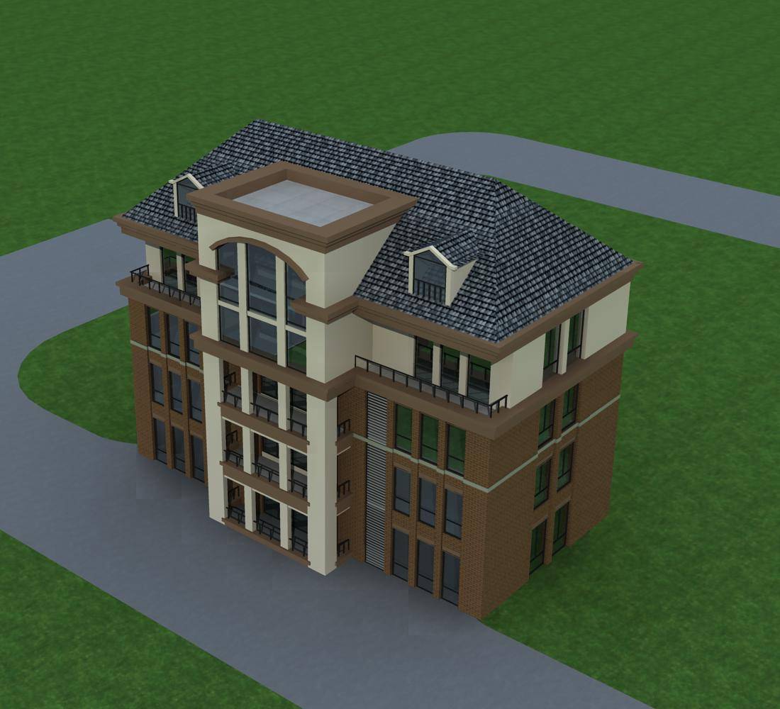 欧式多层住宅楼