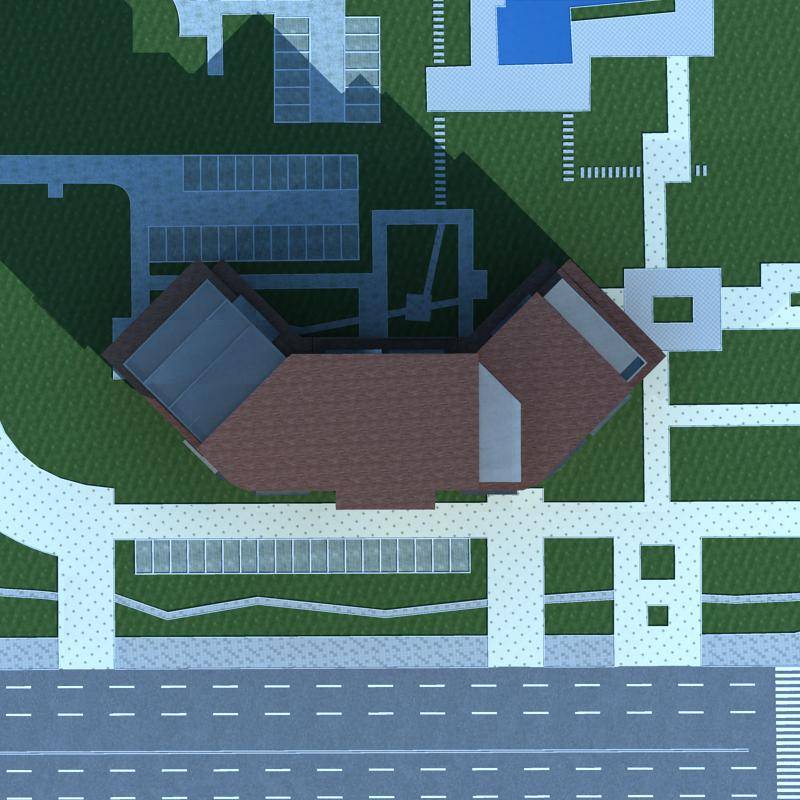 现代小高层住宅楼