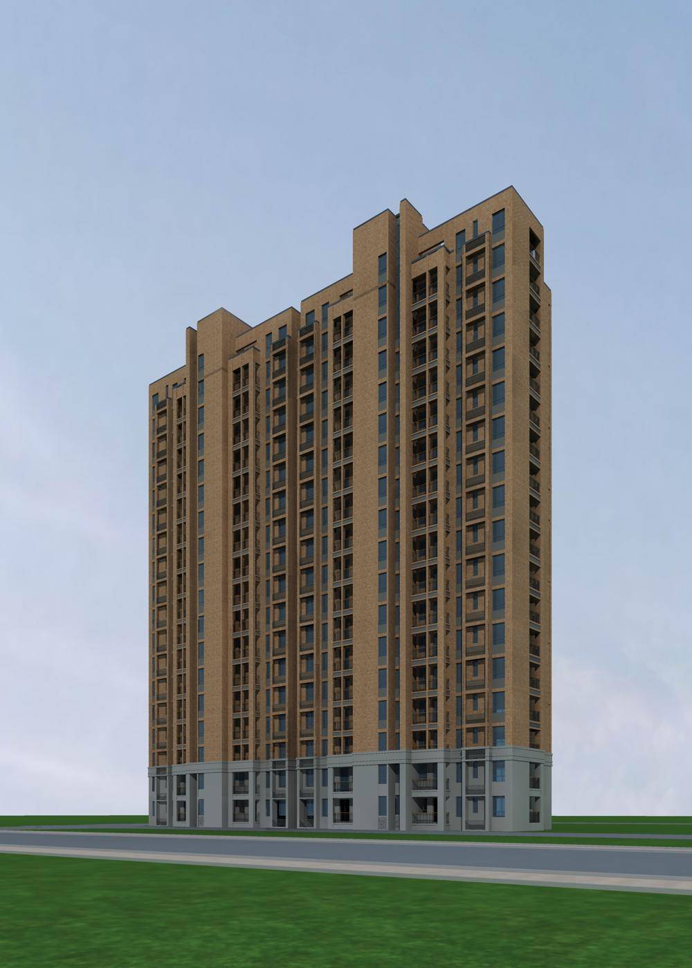 简欧风格高层住宅楼