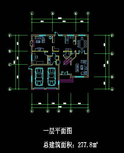 中式独栋别墅平面图