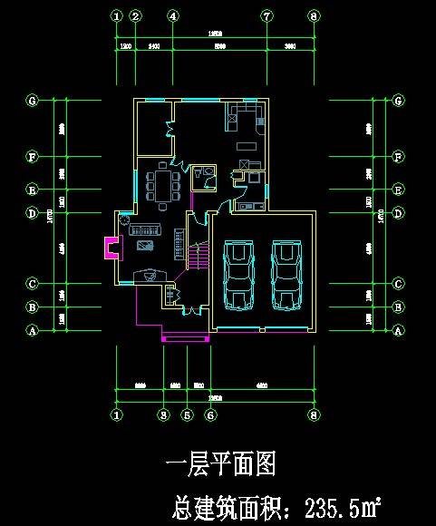 中式风格别墅平面图