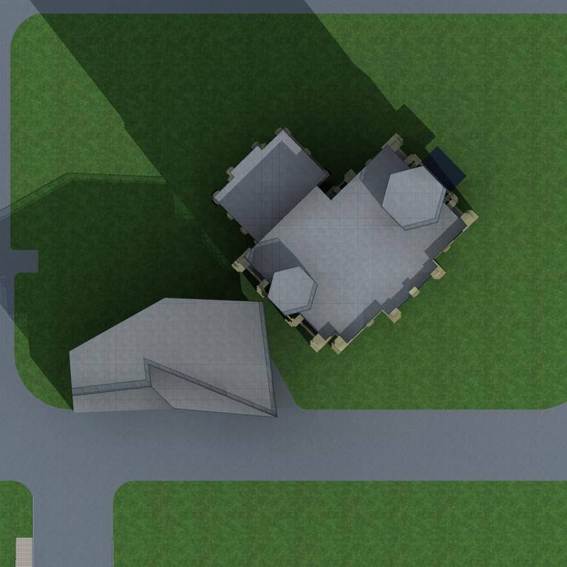 现代高层住宅楼