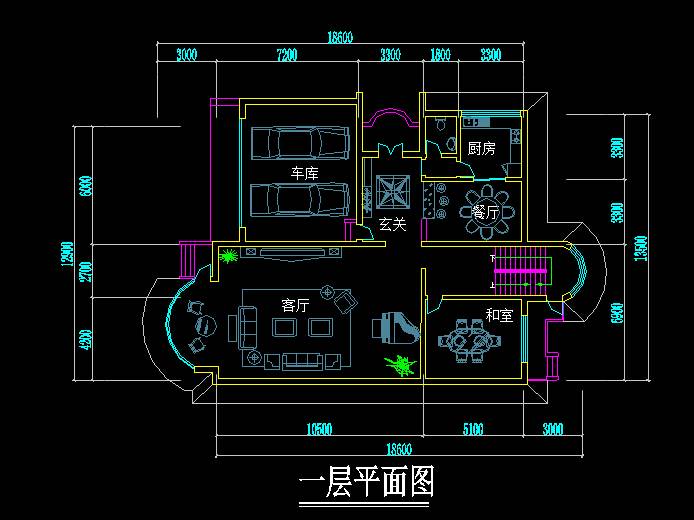 新中式风格别墅平面图