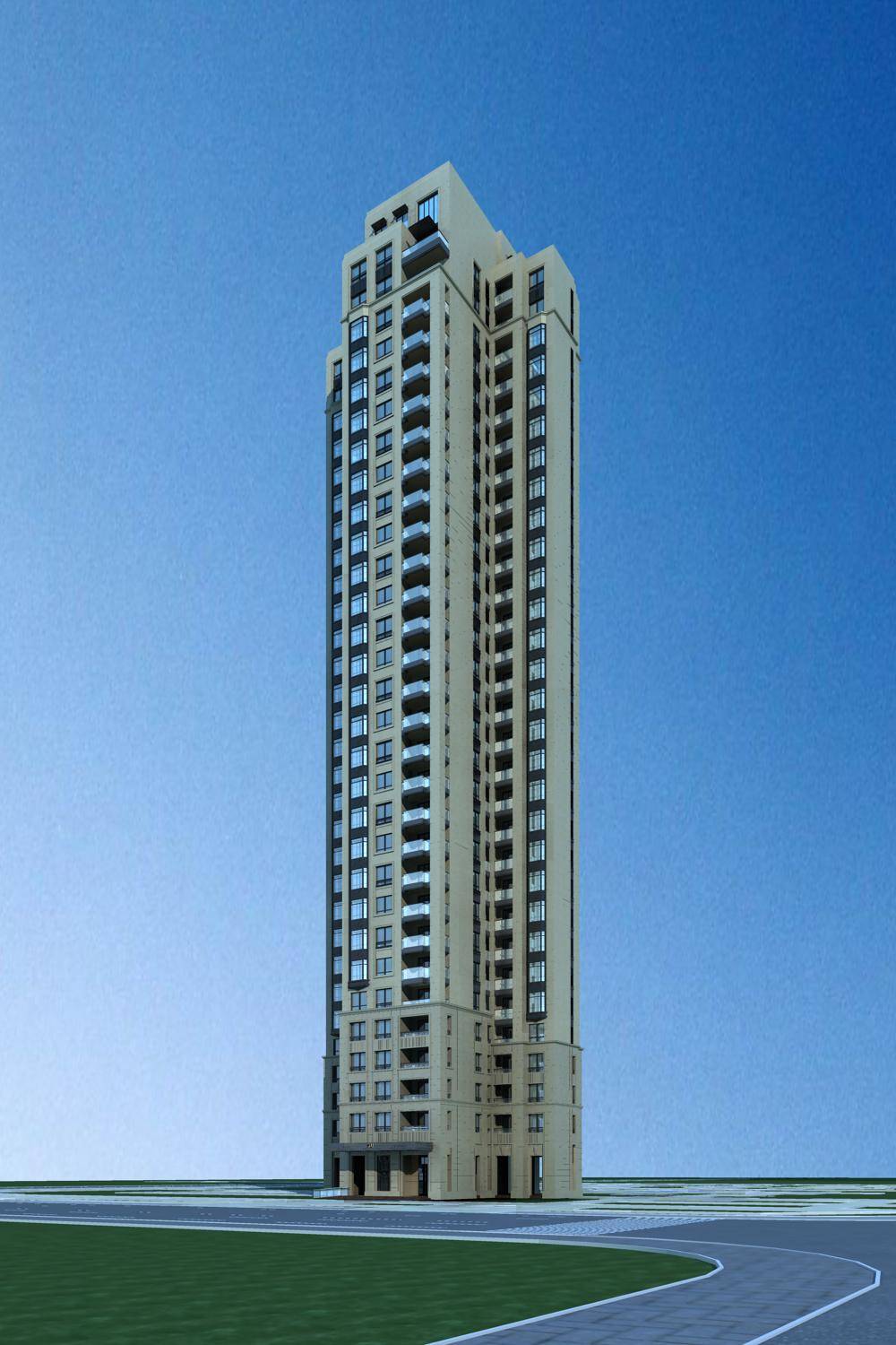 简欧风格高层住宅楼