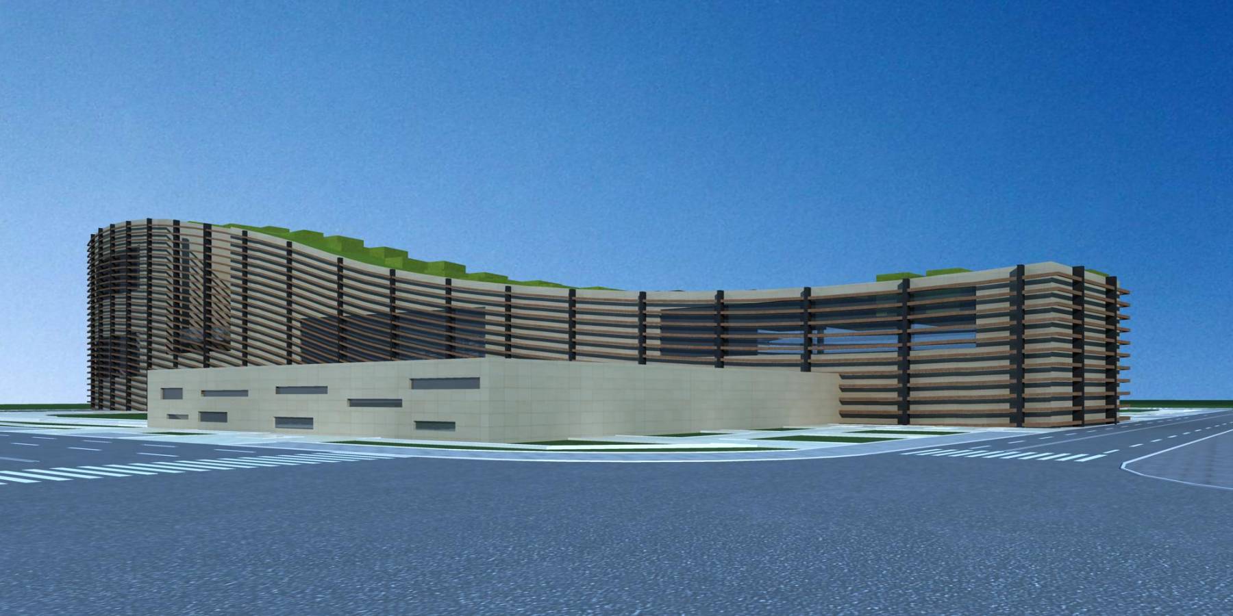 现代多层办公楼