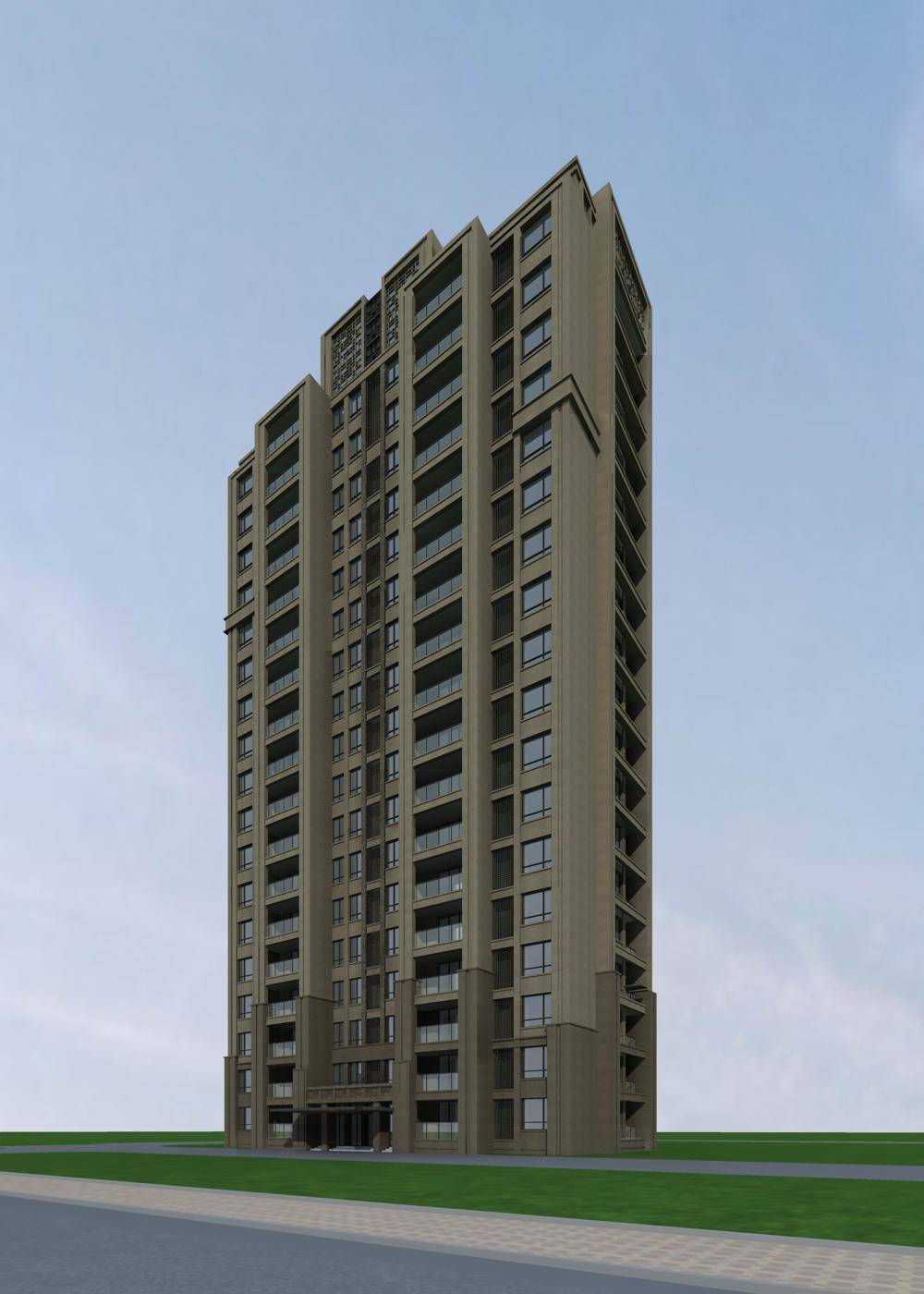 简欧风格高层住宅楼