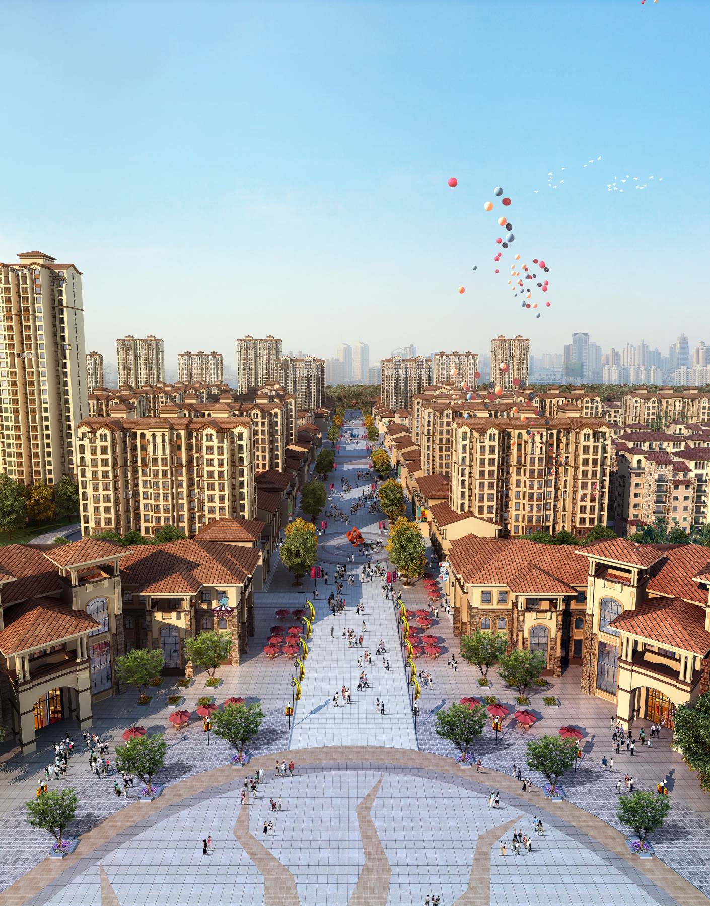 欧式商业住宅小区