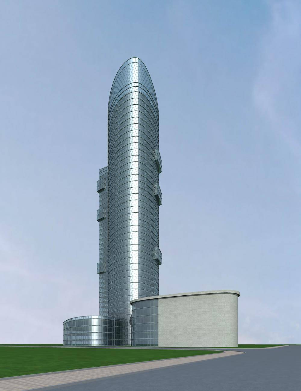 现代高层商业办公楼