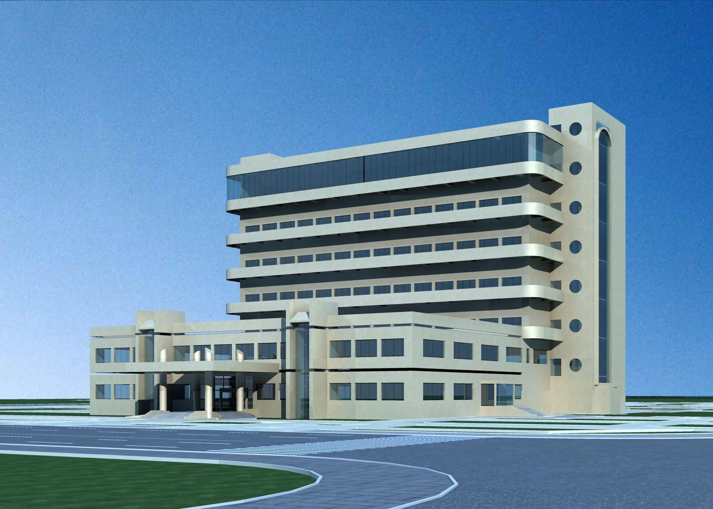 现代多层办公楼