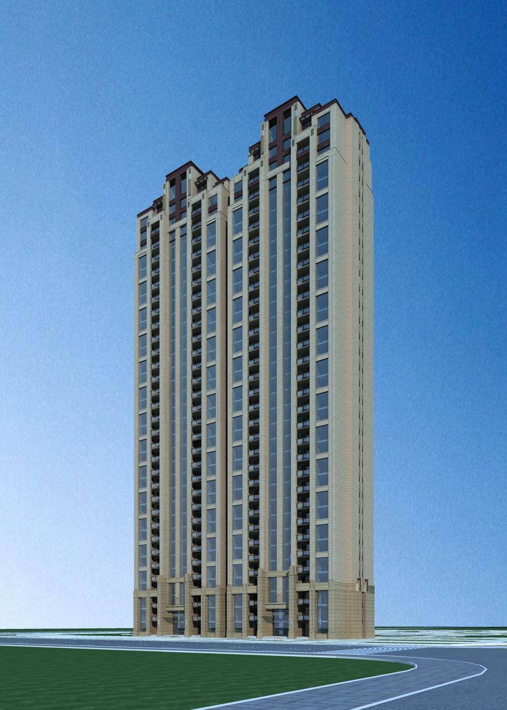 简欧风格高层住宅楼