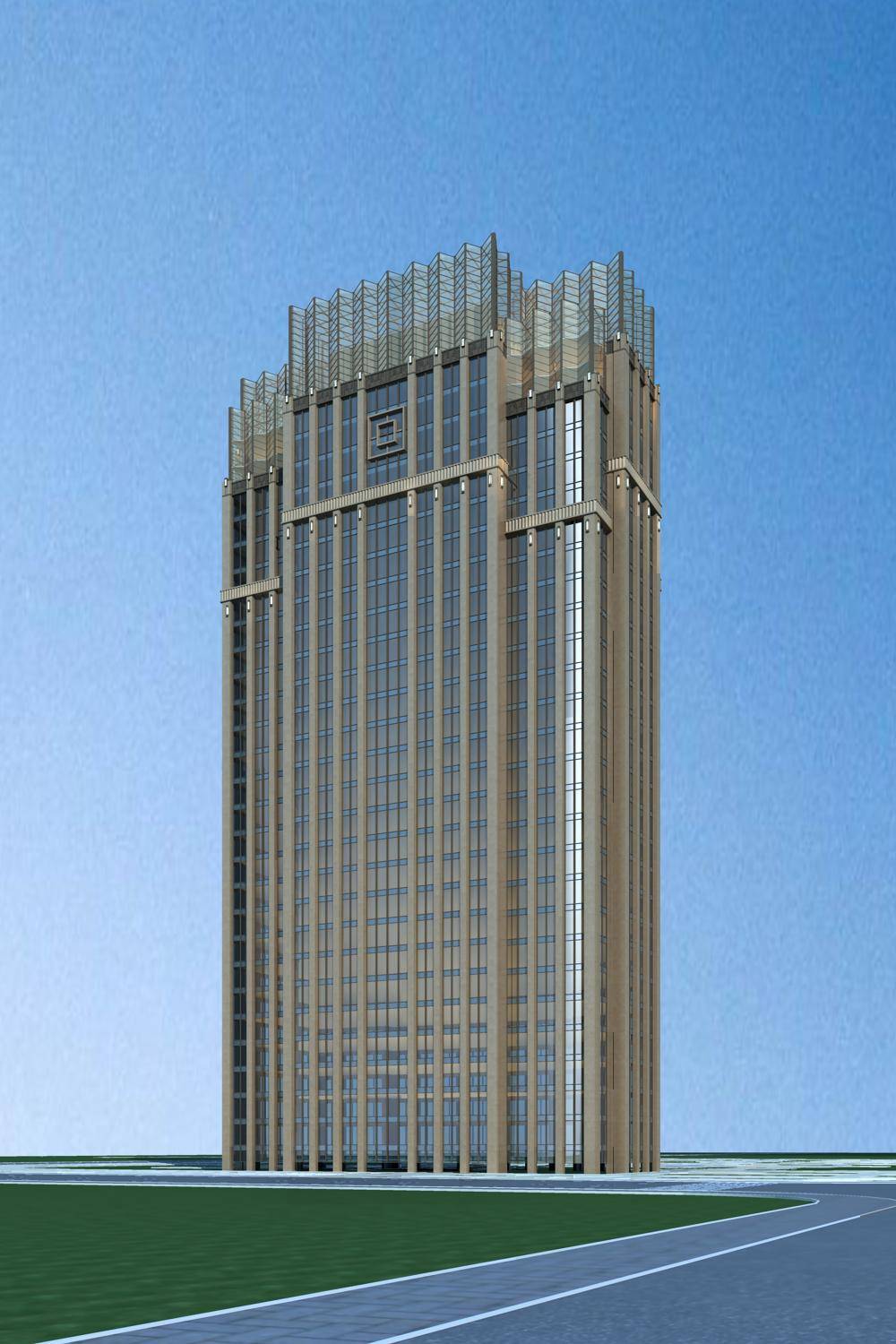 新古典风格高层办公楼