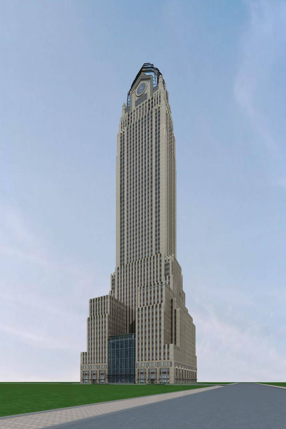 新古典超高层综合楼