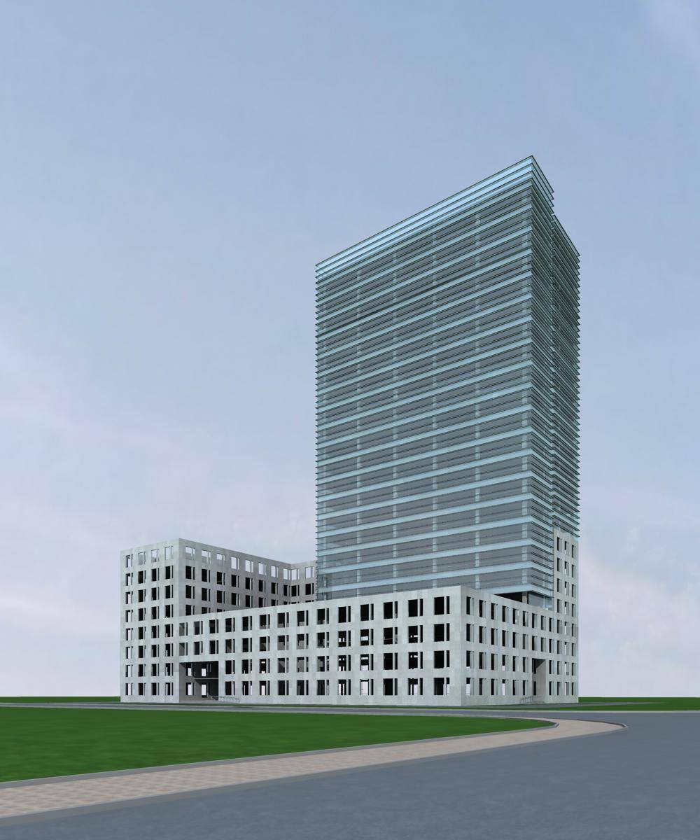 现代高层商业办公楼