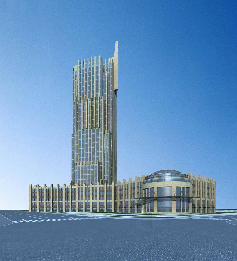 现代高层商业办公楼