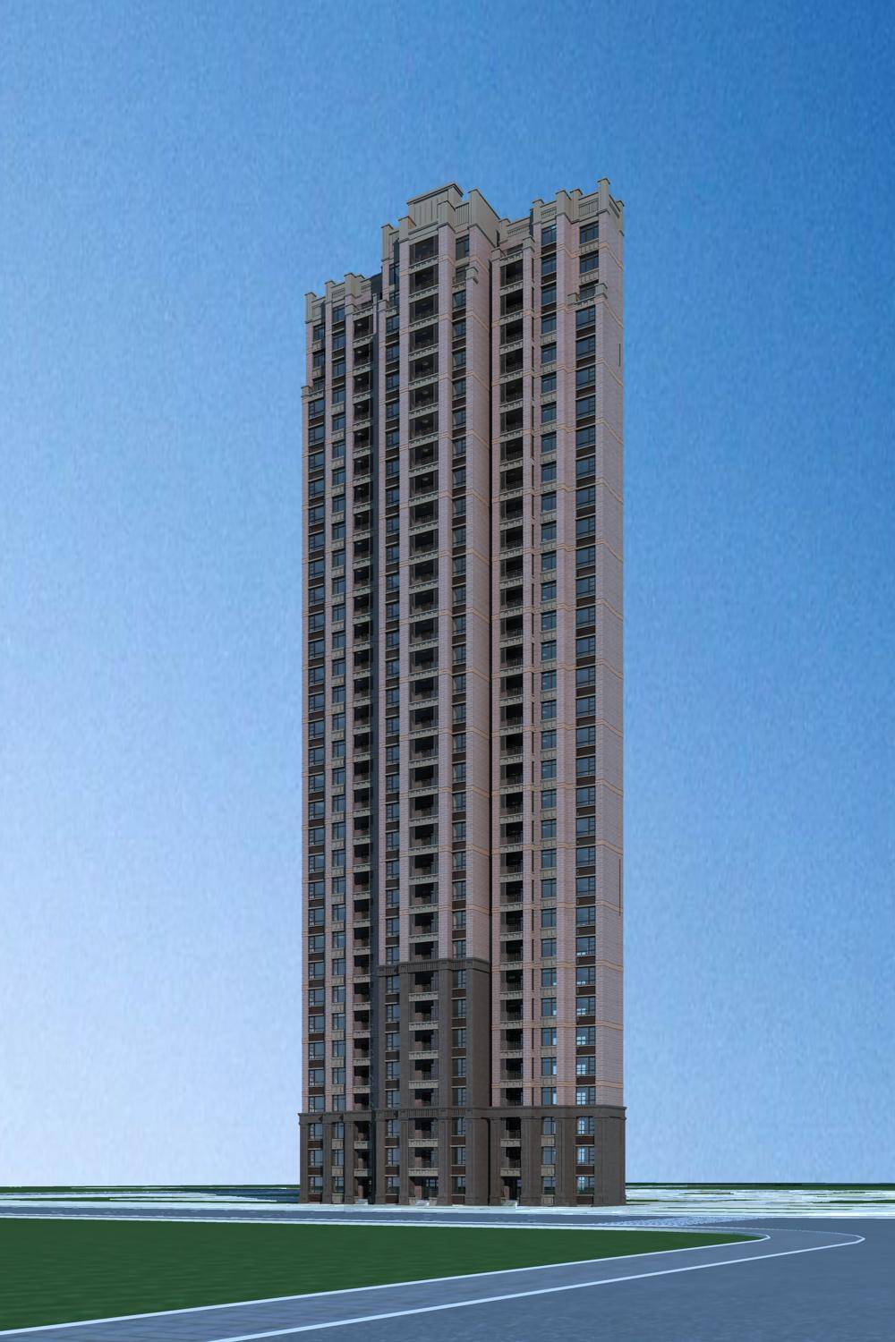 简欧风格高层住宅楼