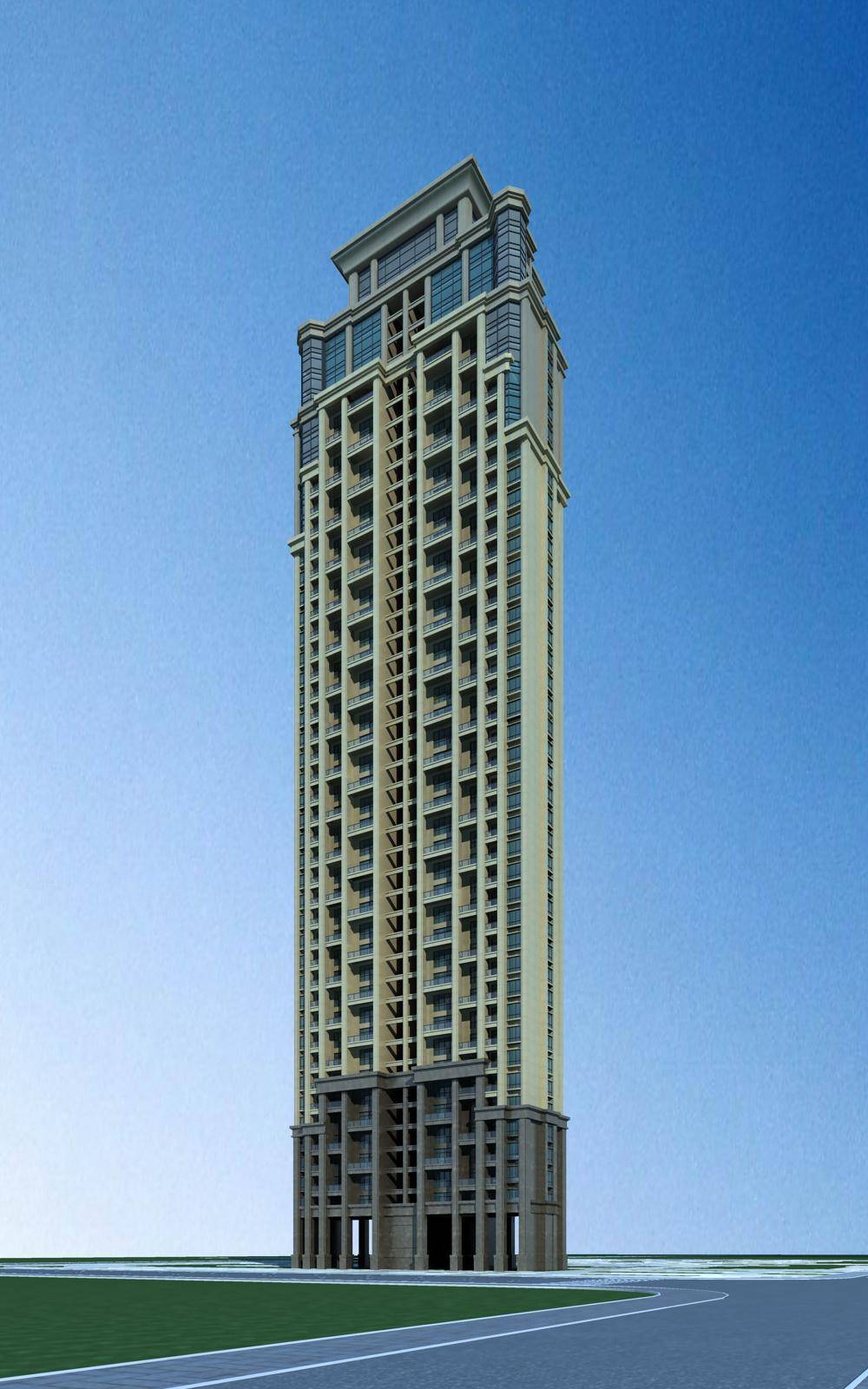 简欧风格高层住宅楼