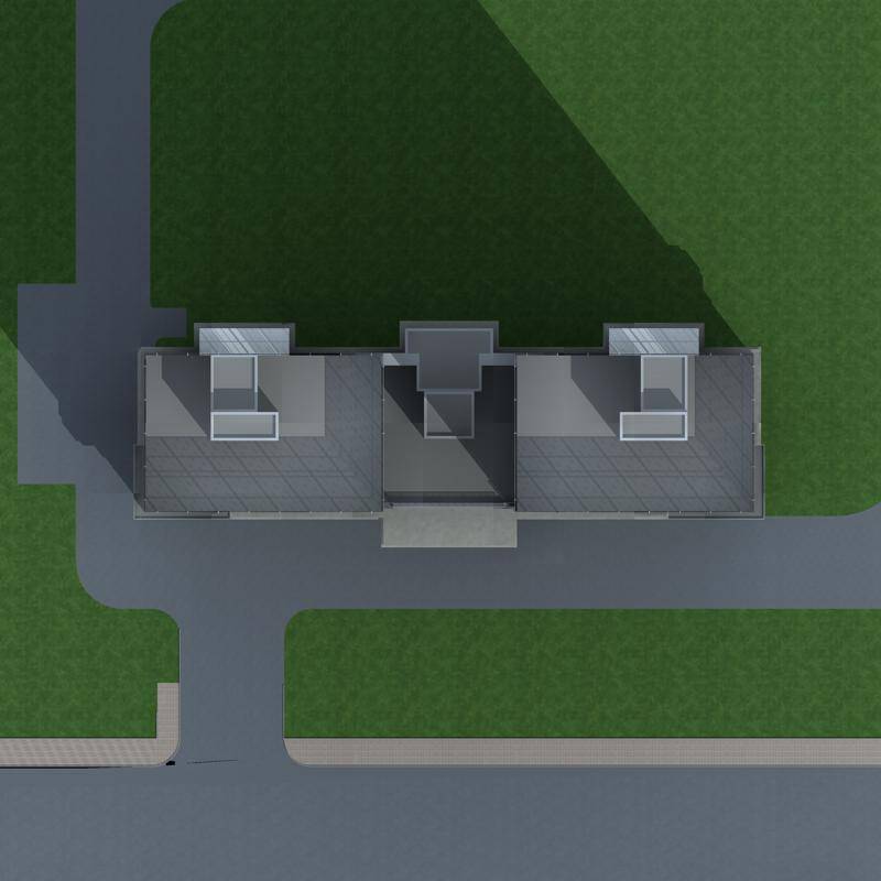 现代高层住宅楼