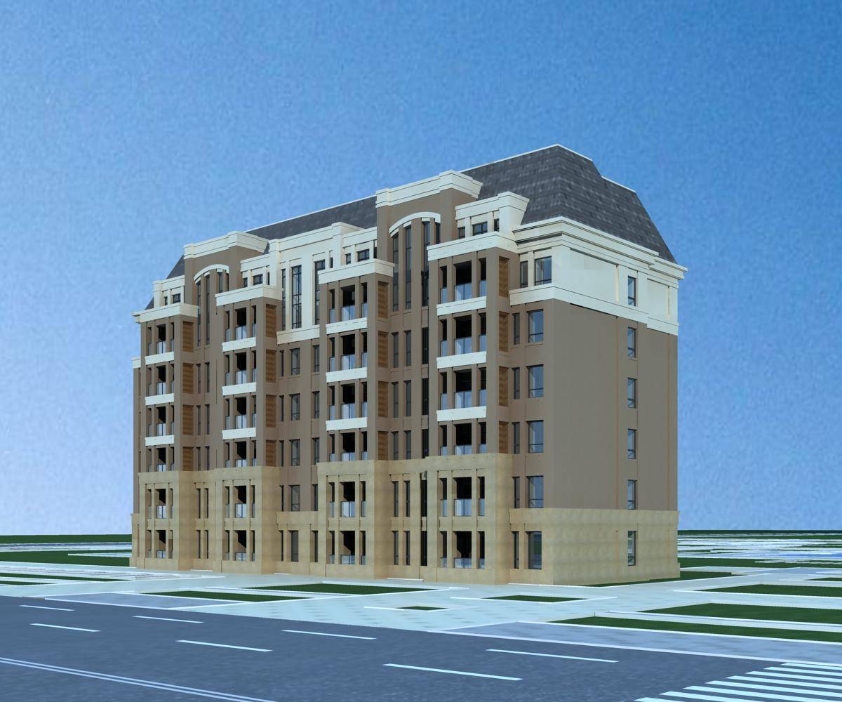 欧式多层住宅楼