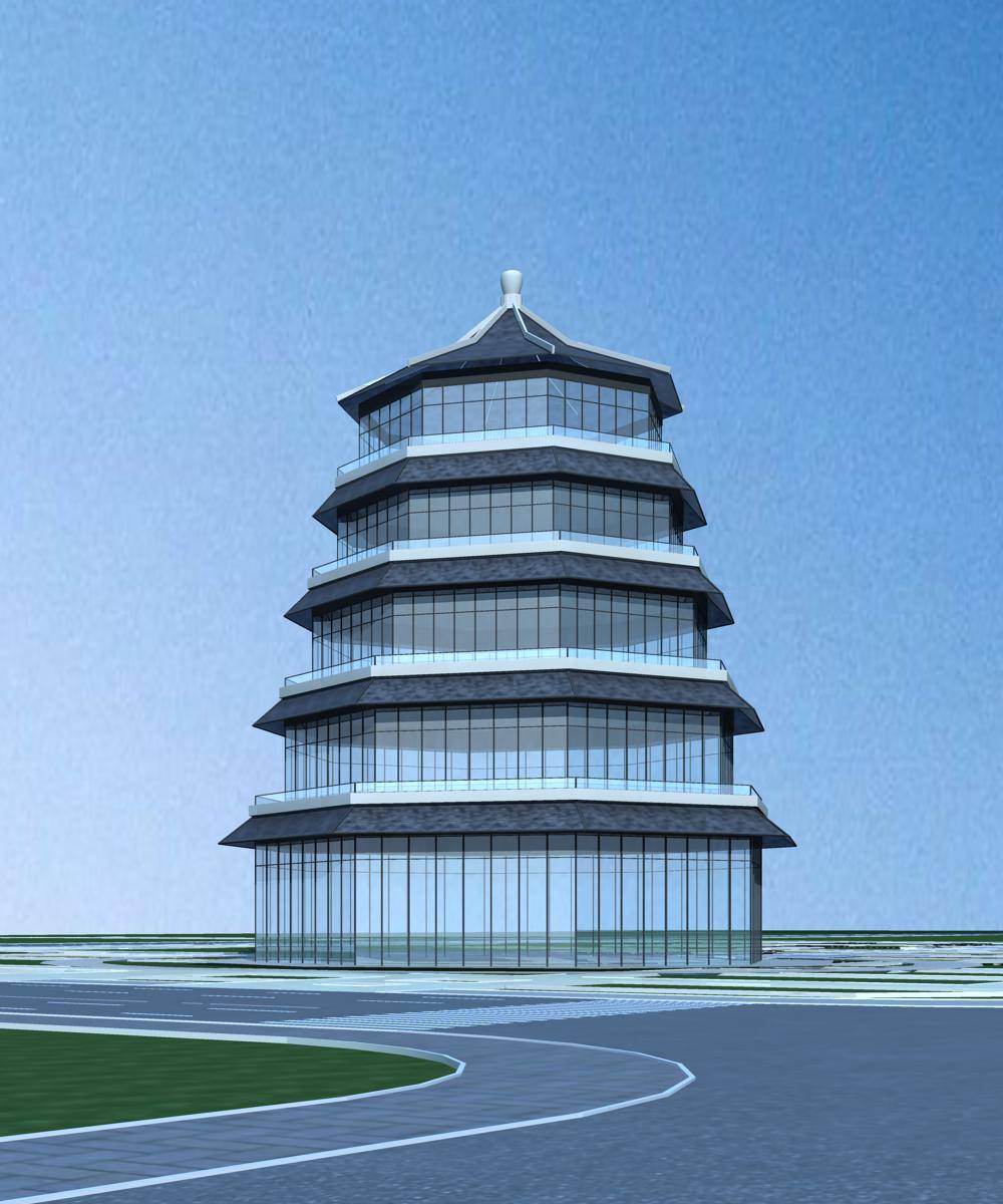 中式塔楼