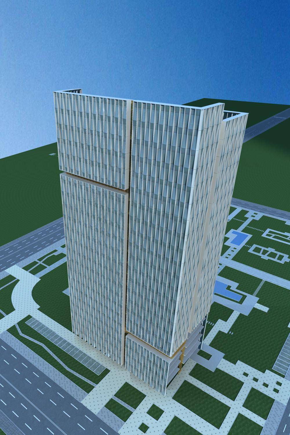 现代高层办公楼
