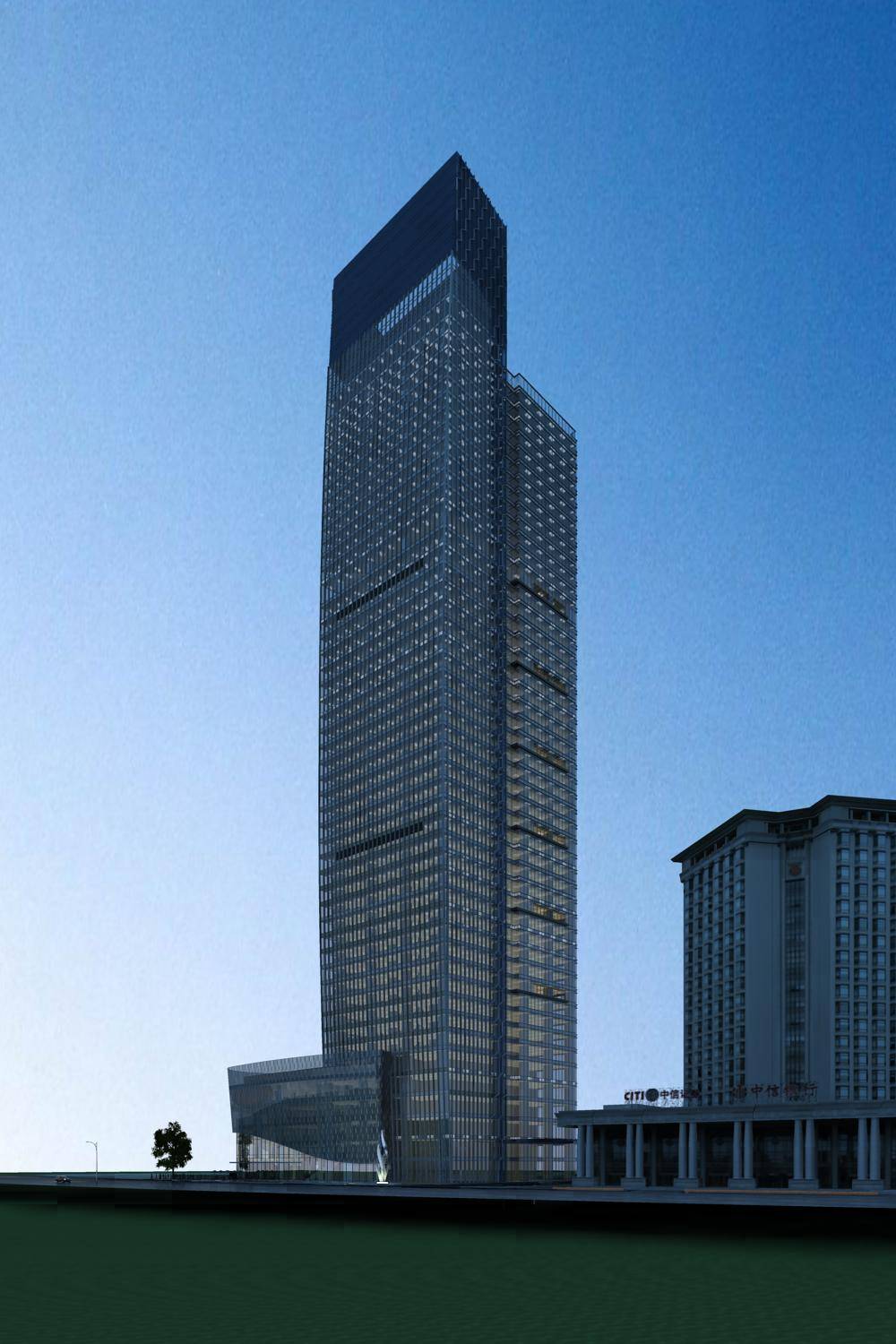 现代超高层商业办公楼