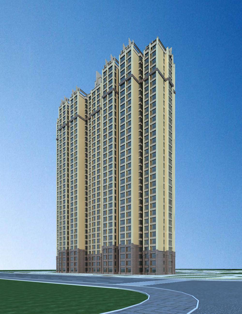 新古典风格高层住宅楼