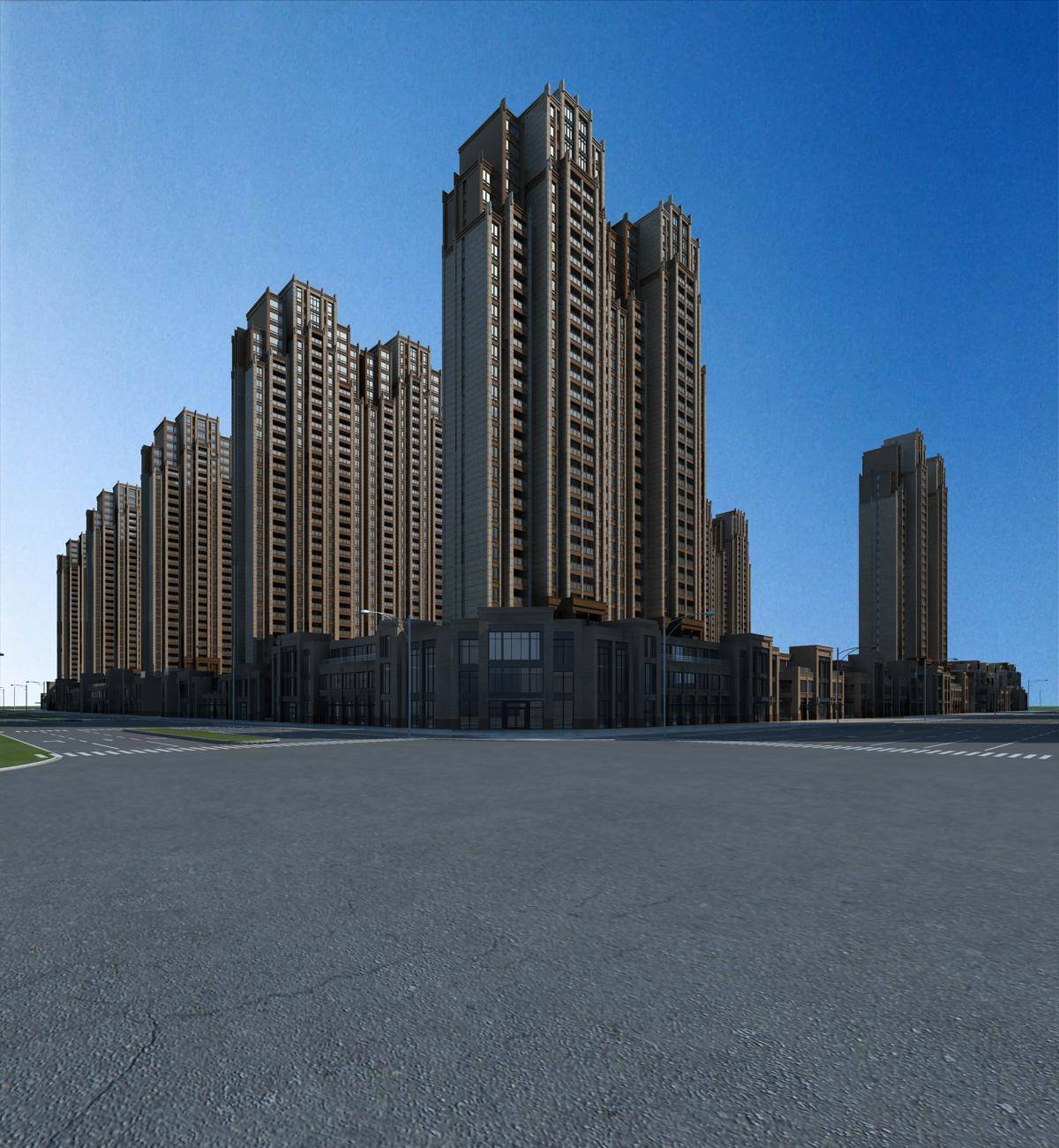 新古典风格商业住宅小区