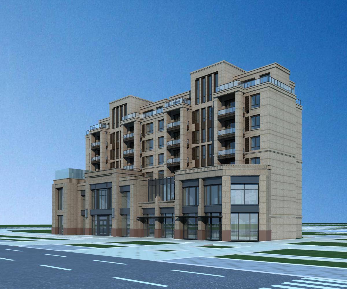 简欧风格多层商业住宅楼