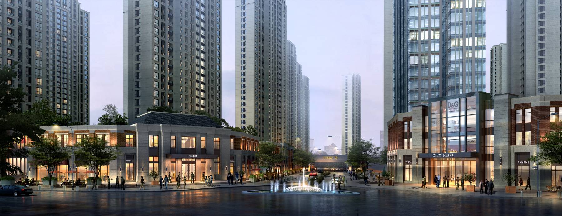 简欧风格商业住宅小区