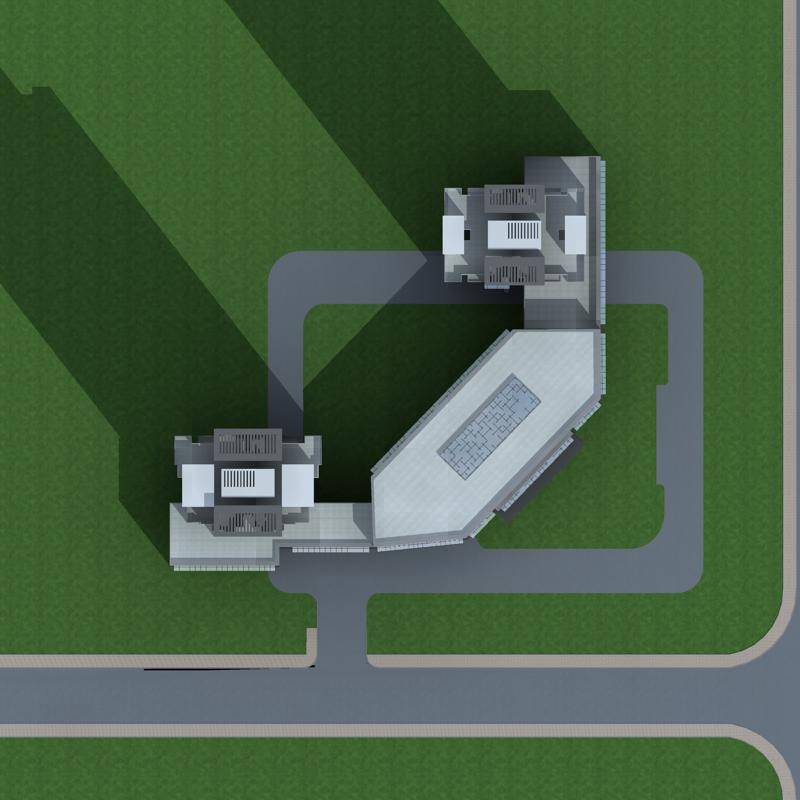 现代高层商业住宅楼