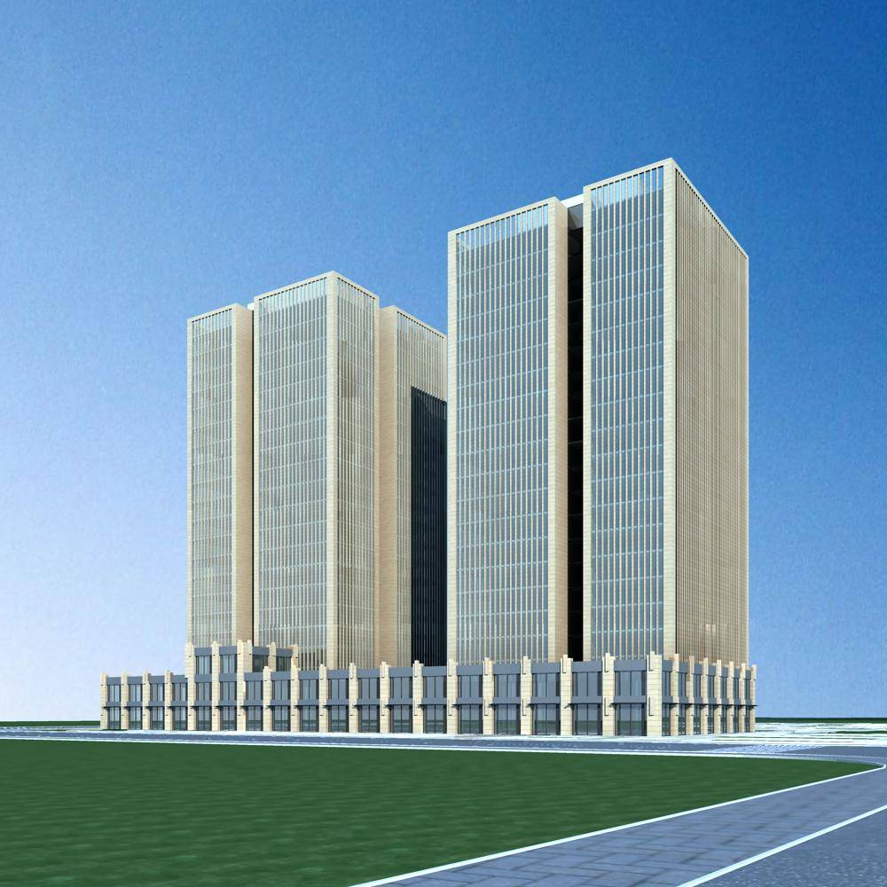 现代高层商业办公楼