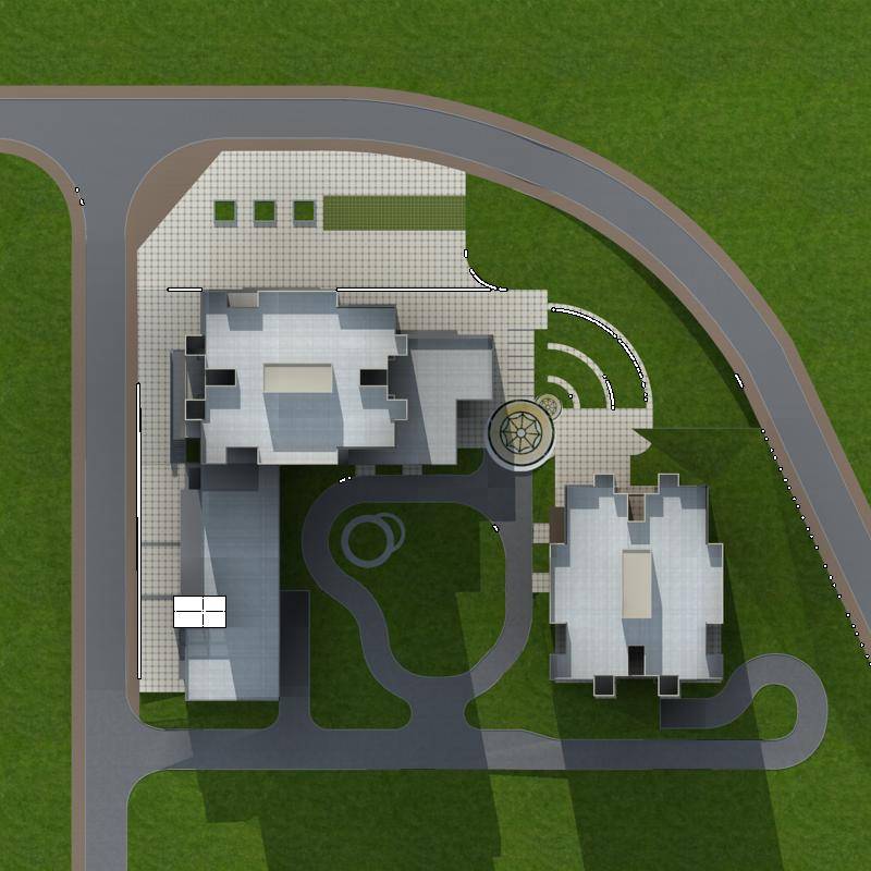 现代高层商业住宅楼