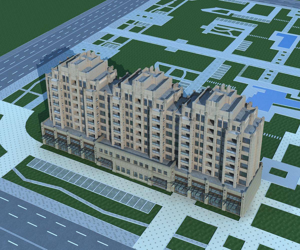 新古典风格商业住宅楼