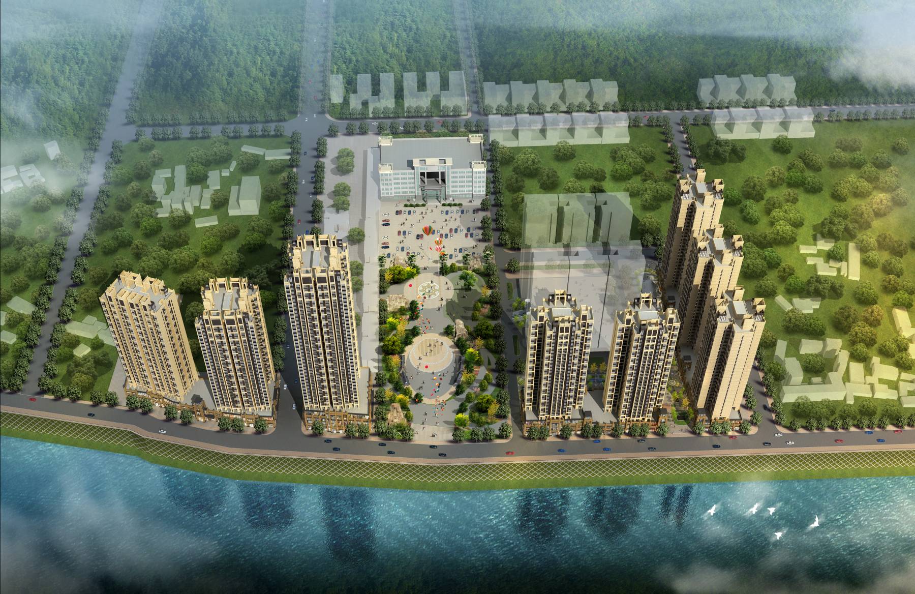 简欧风格商业住宅小区