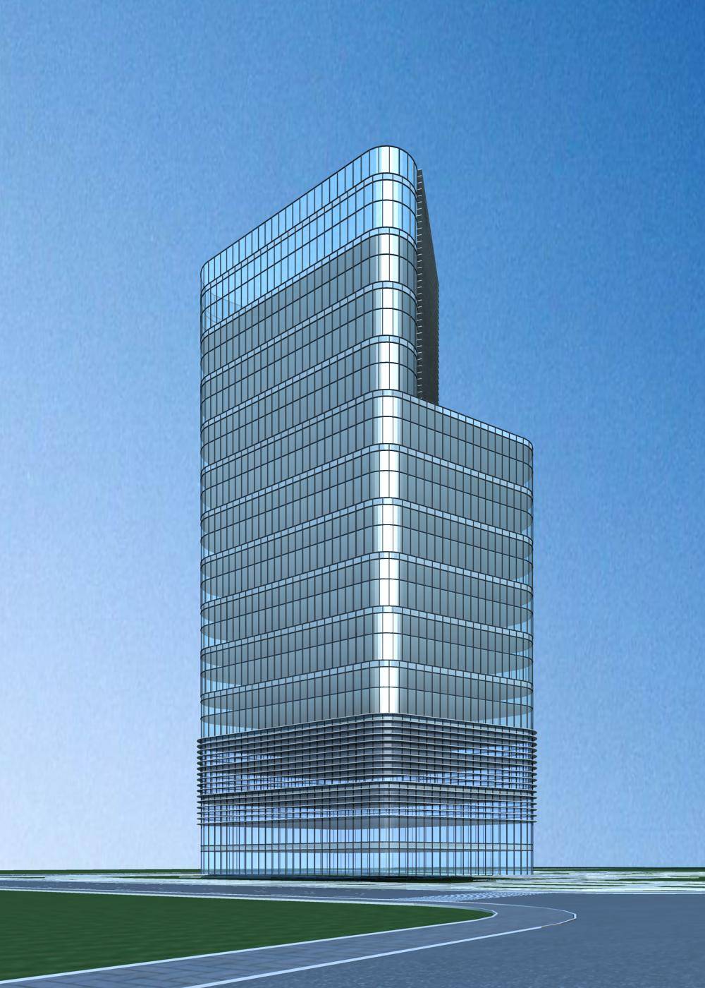 现代高层办公楼