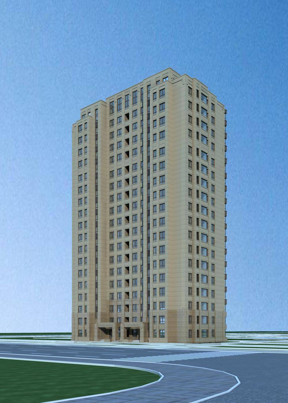 简欧风格高层住宅楼