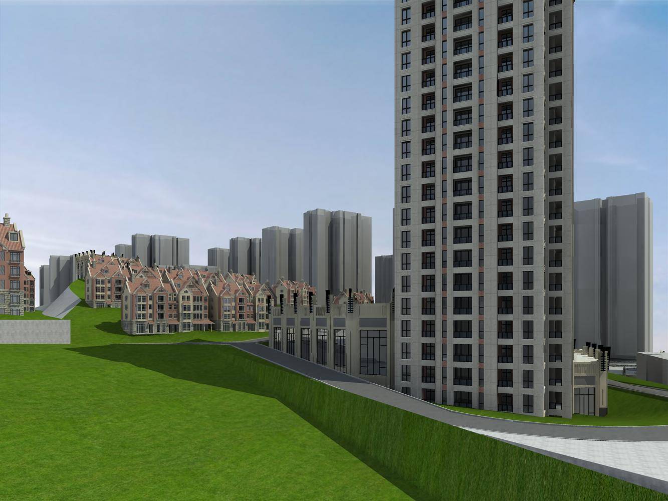 欧式商业住宅小区