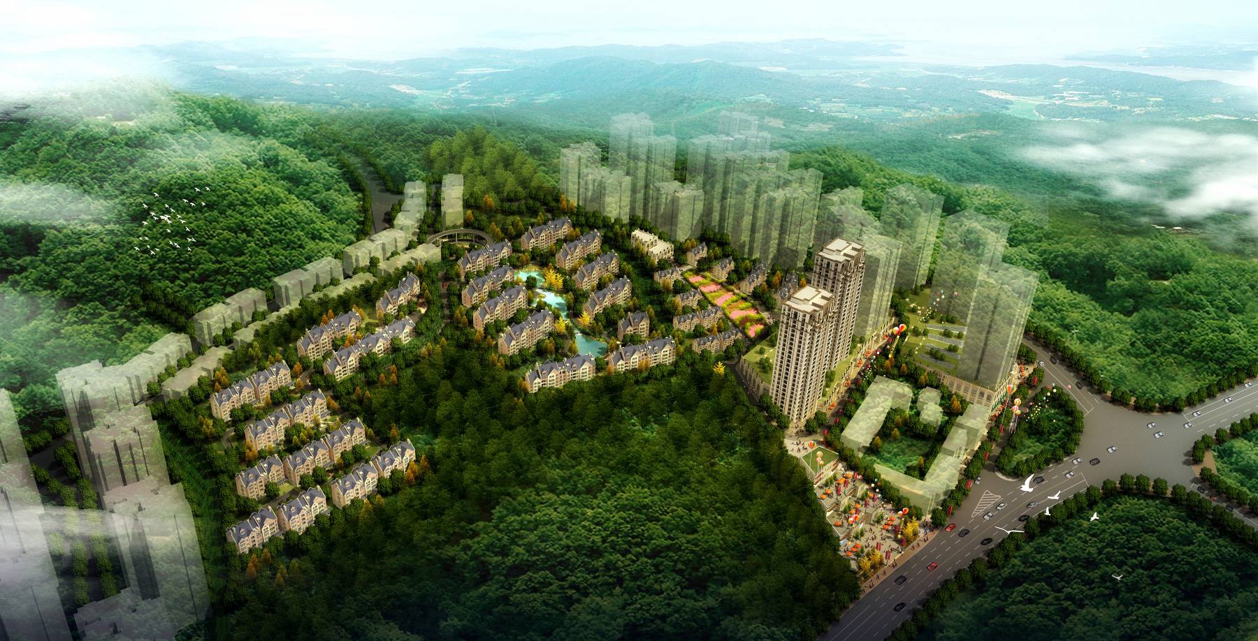 欧式商业住宅小区