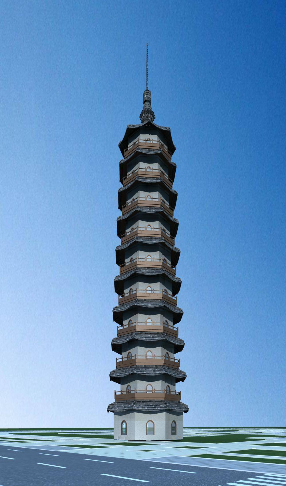 中式塔