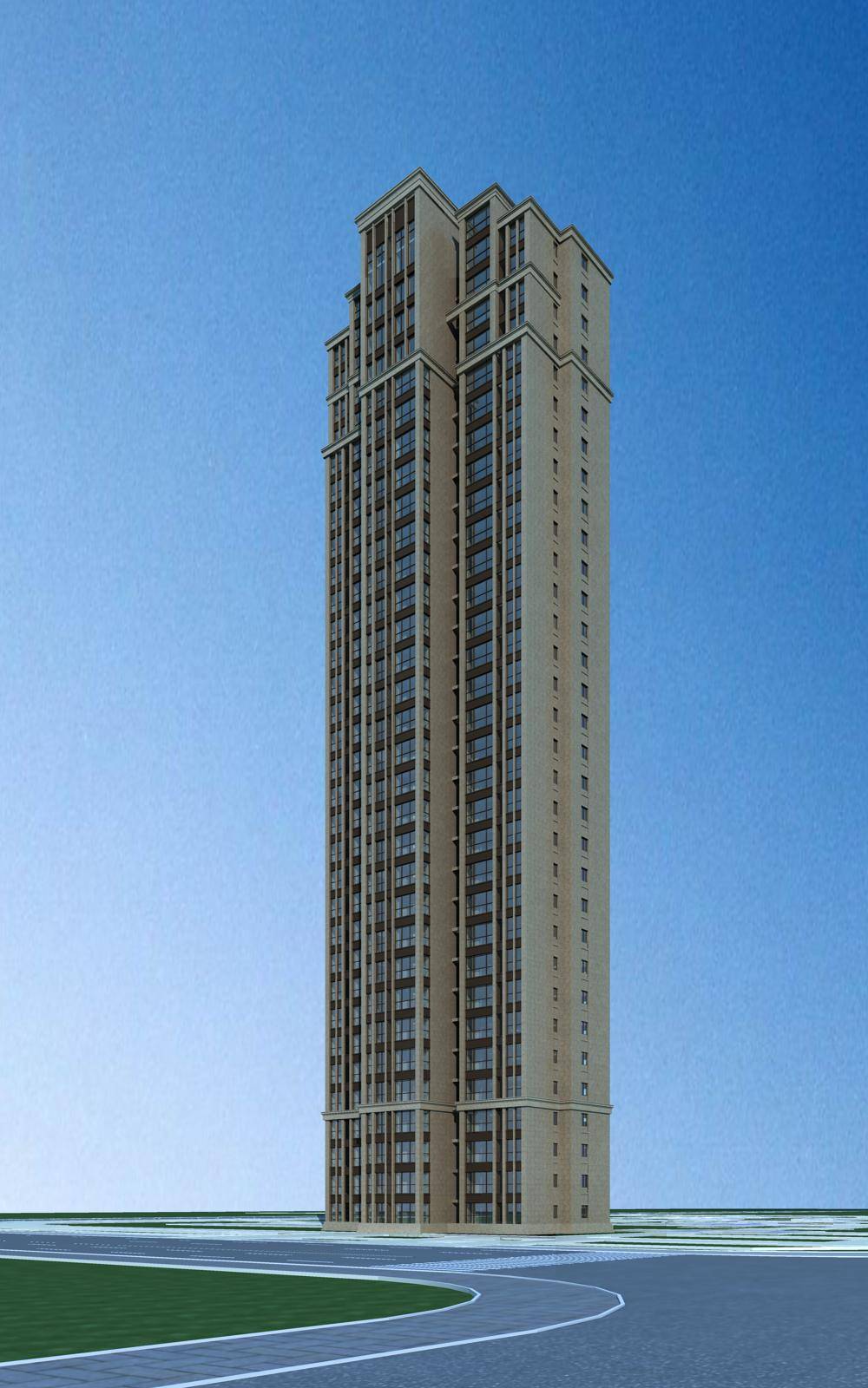 简欧风格高层住宅楼