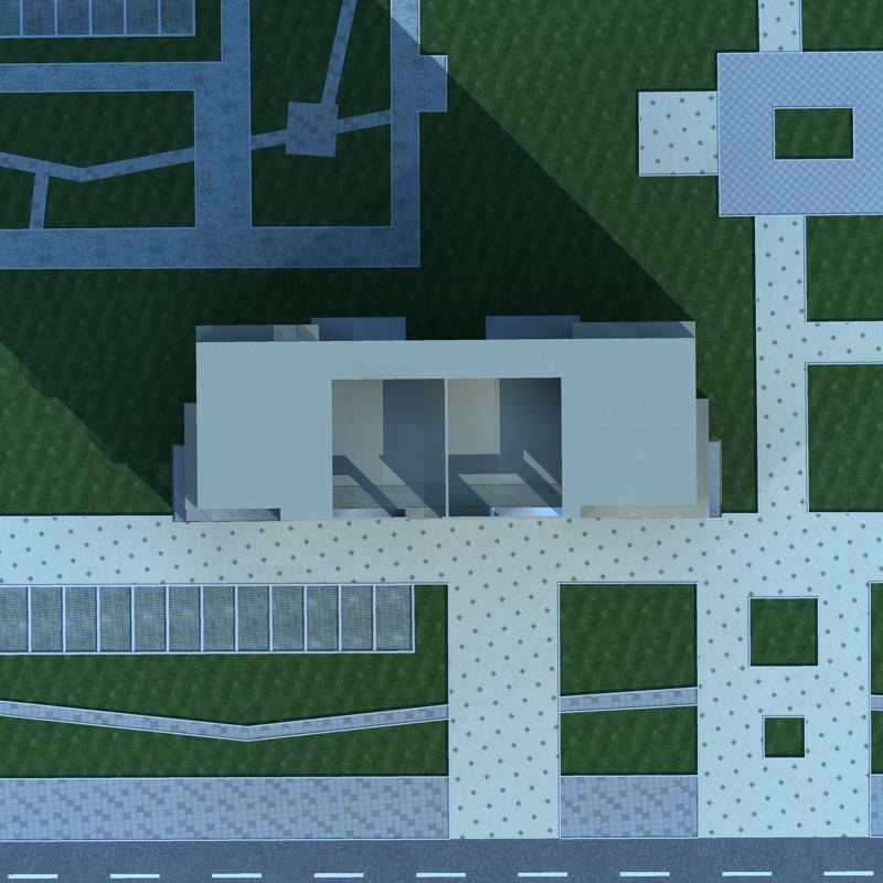 现代高层住宅楼