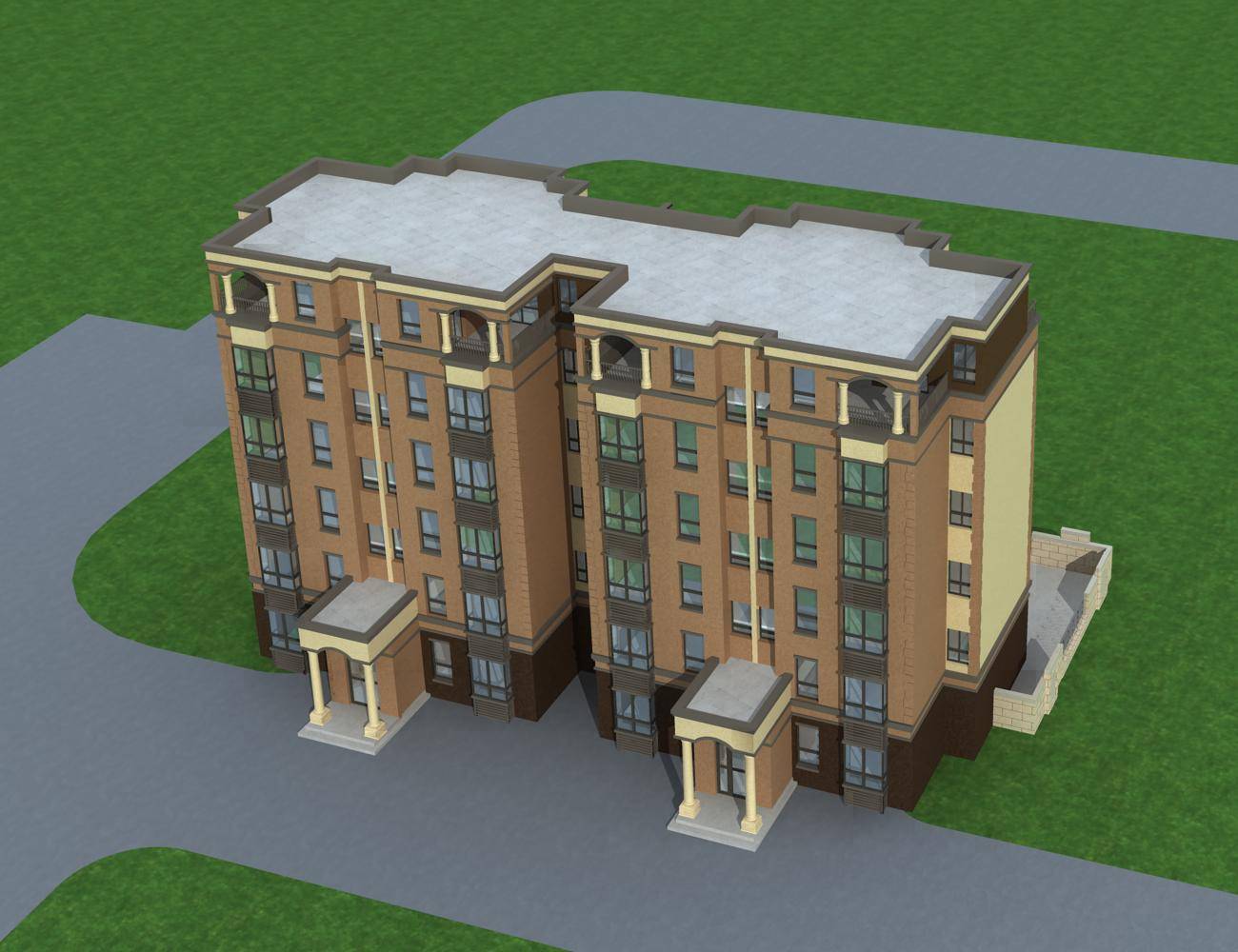 欧式多层住宅楼