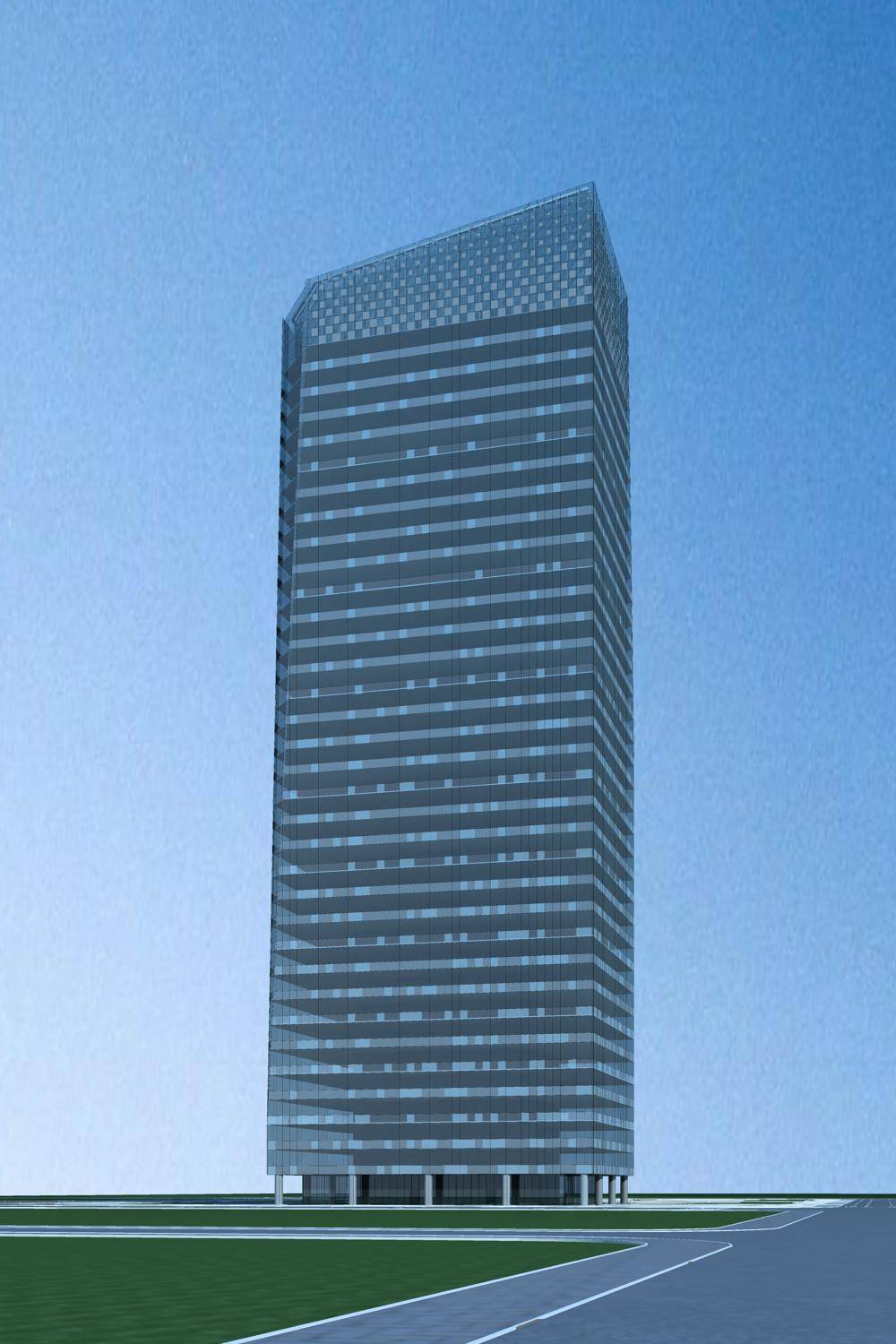 现代高层办公楼