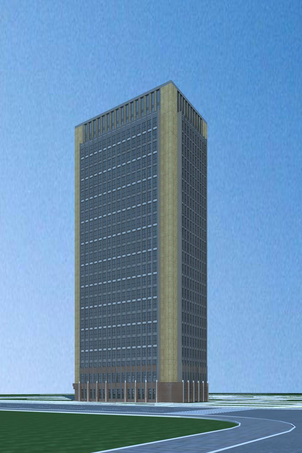 现代高层办公楼