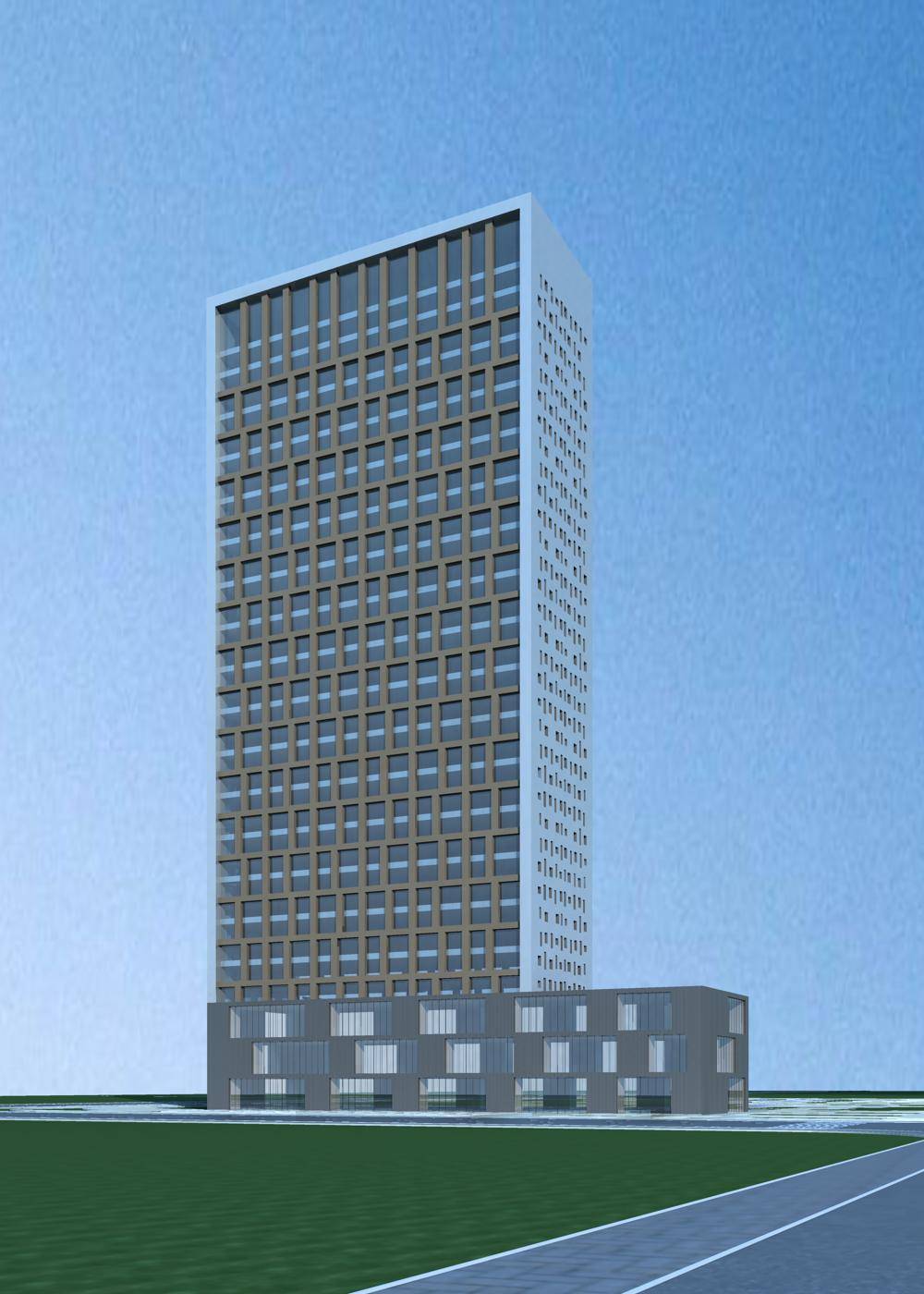 现代高层商业办公楼
