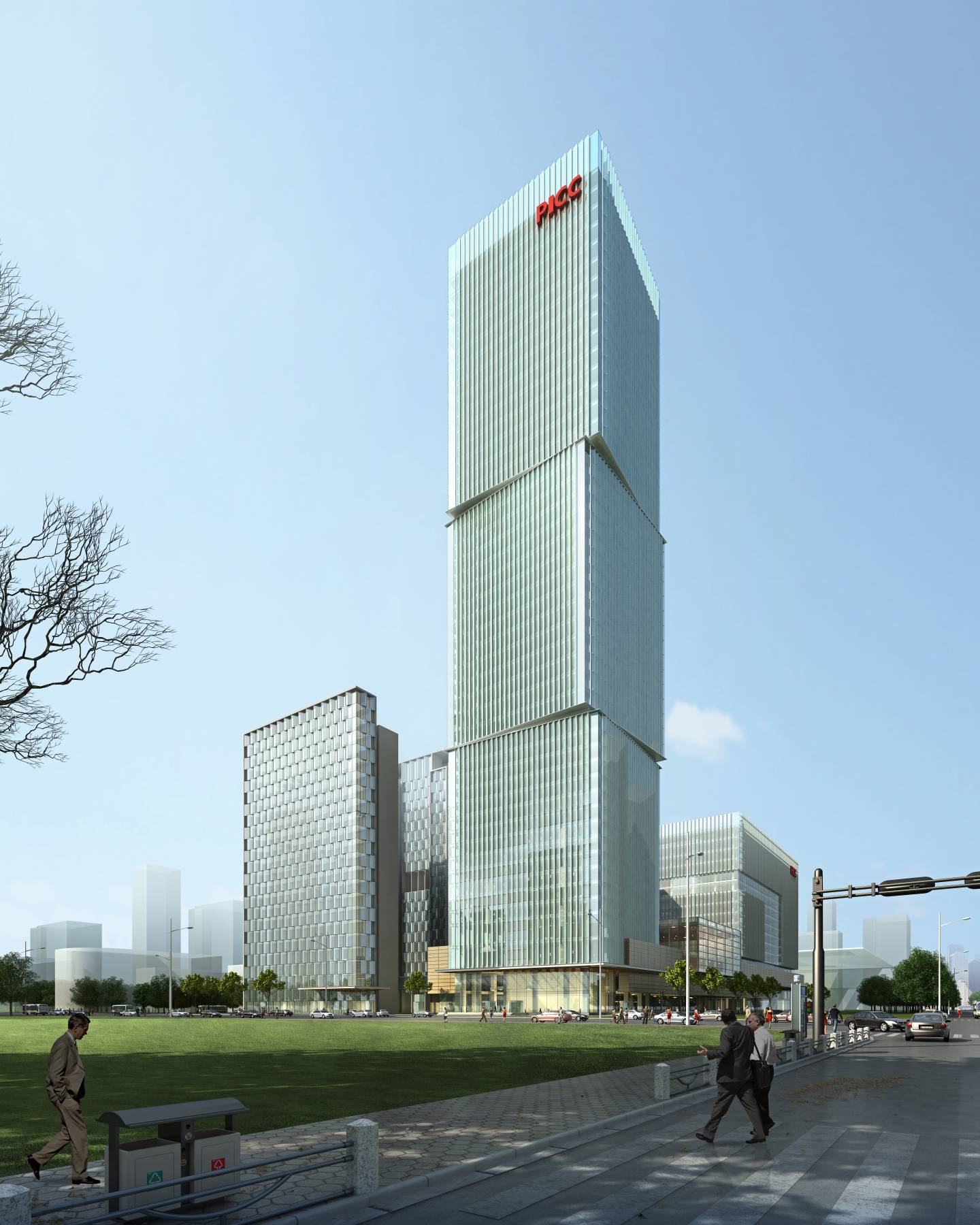 中国人民保险办公大楼3dmax 模型下载-光辉城市